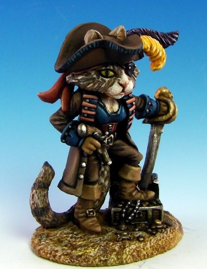 Dark Sword Minatures Pirate Cat - Sparrow v1