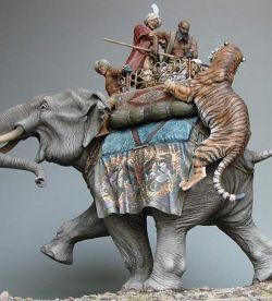 Rajah on the elephant
