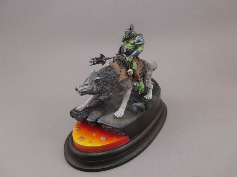 Orc on wolf