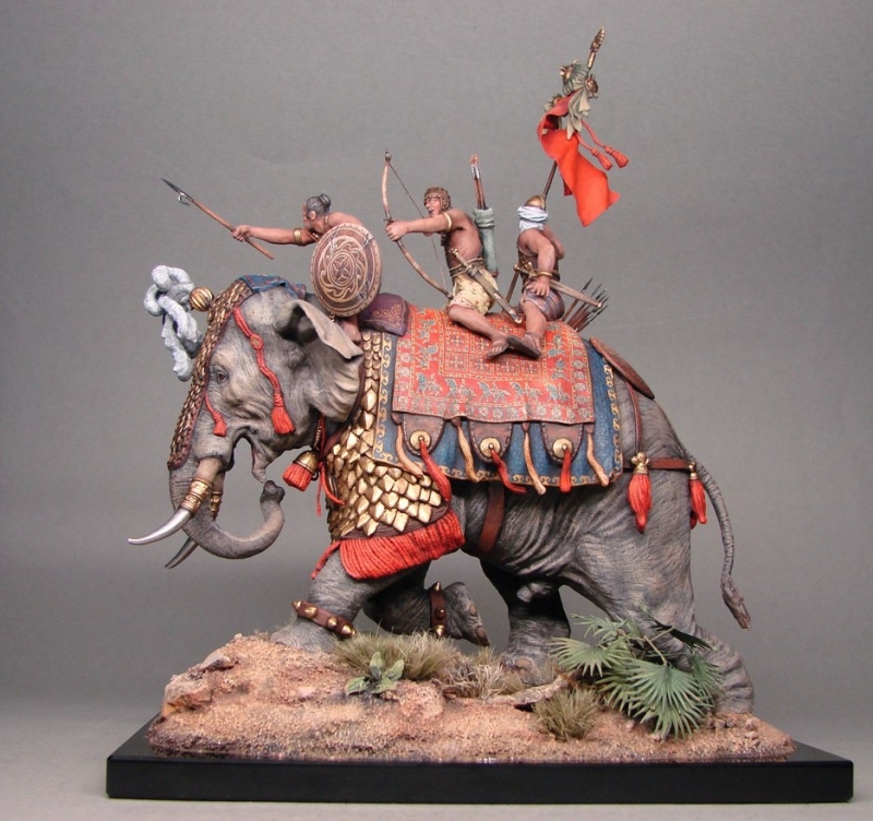 Battle elephant of the Indian army of King Por