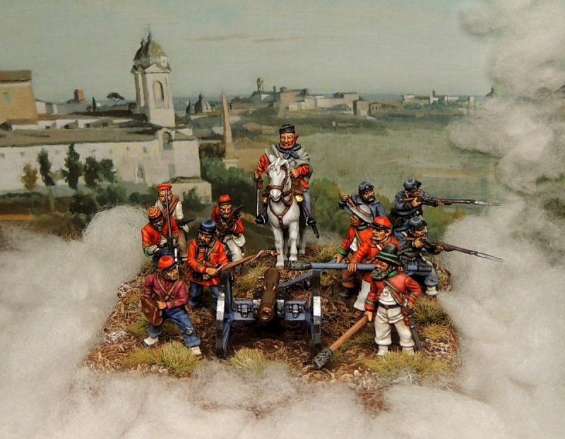 General Garibaldi at the battle of Volturno 1860