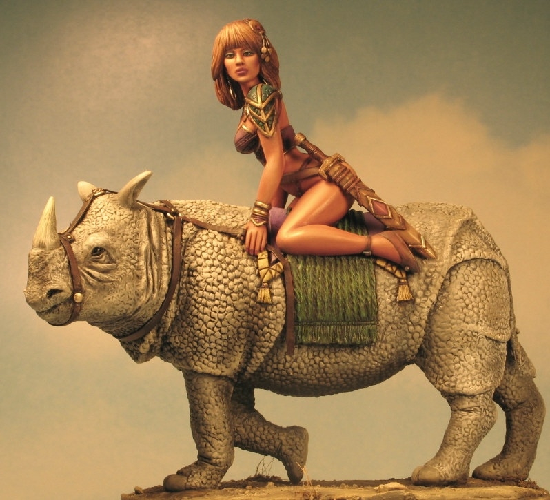 Mina the Rhino Rider
