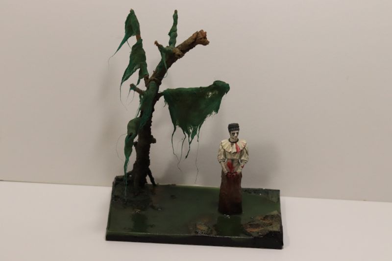 Bloody nun in swamp
