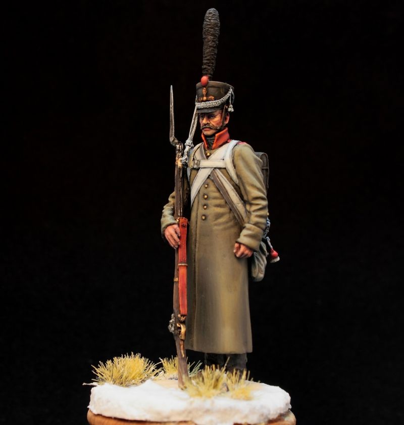 Russian grenadier in a greatcoat, 1812