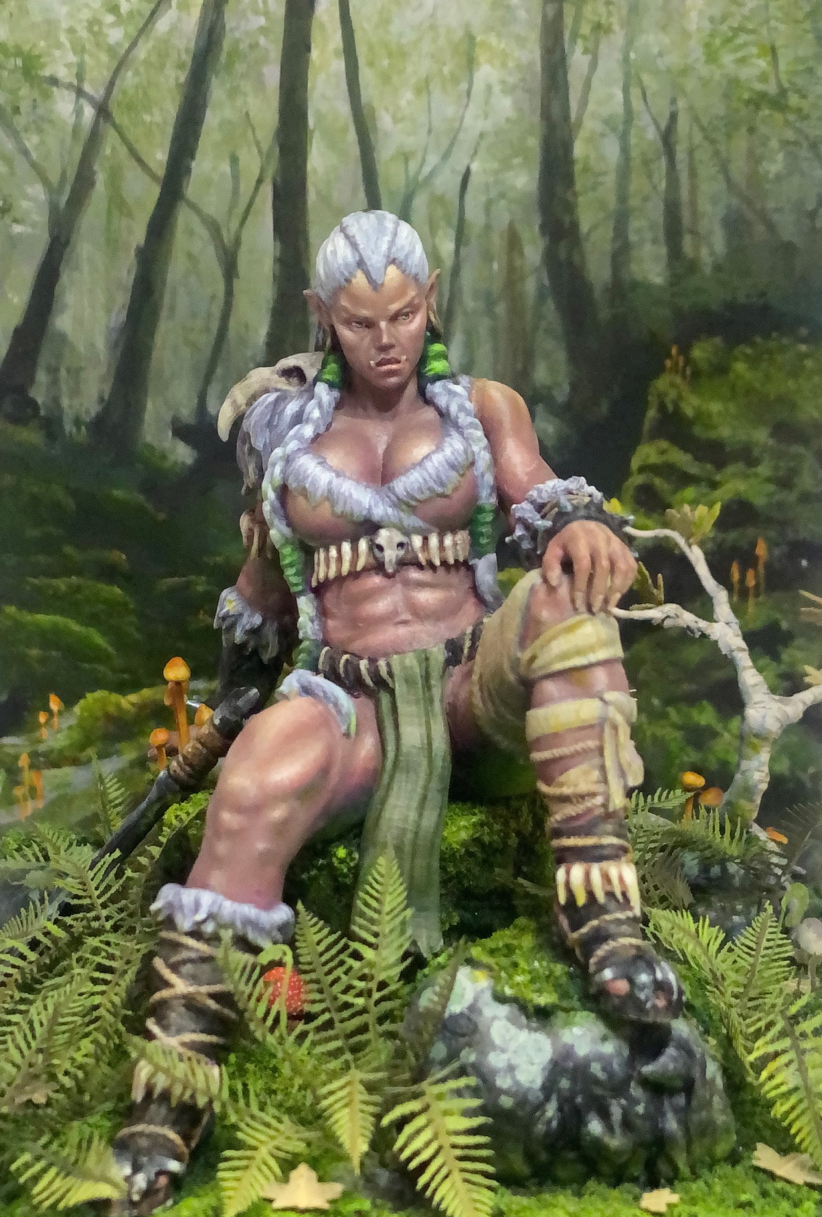 75 mm figure from Chronos Miniatures 'Orc Woman'. 