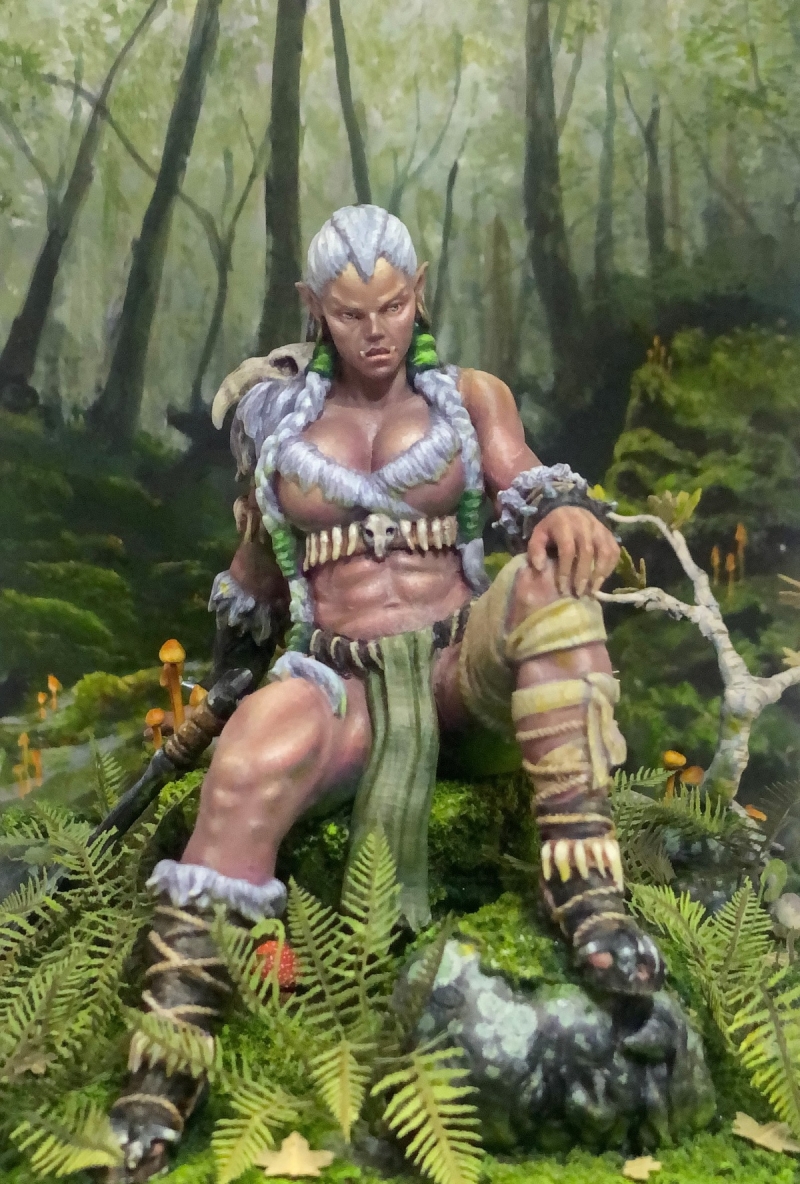 Orc Woman - Chronos Miniatures, Worlds of Fantasy