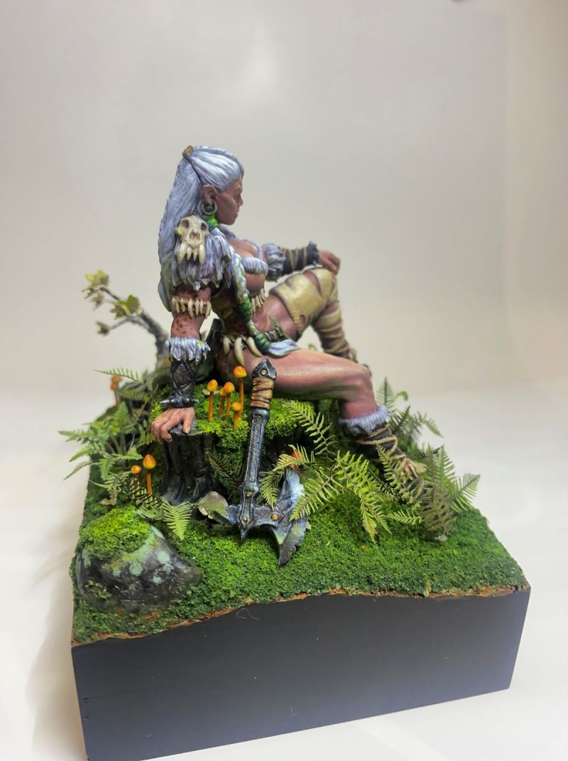 Orc Woman - Chronos Miniatures, Worlds of Fantasy
