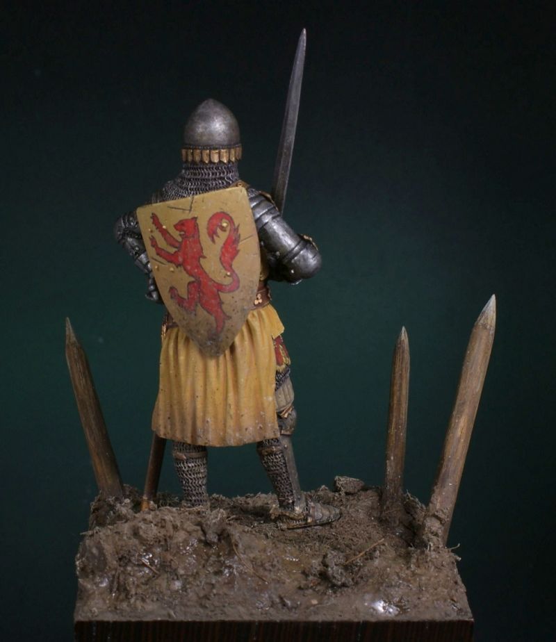 English knight. Battle of Crecy.