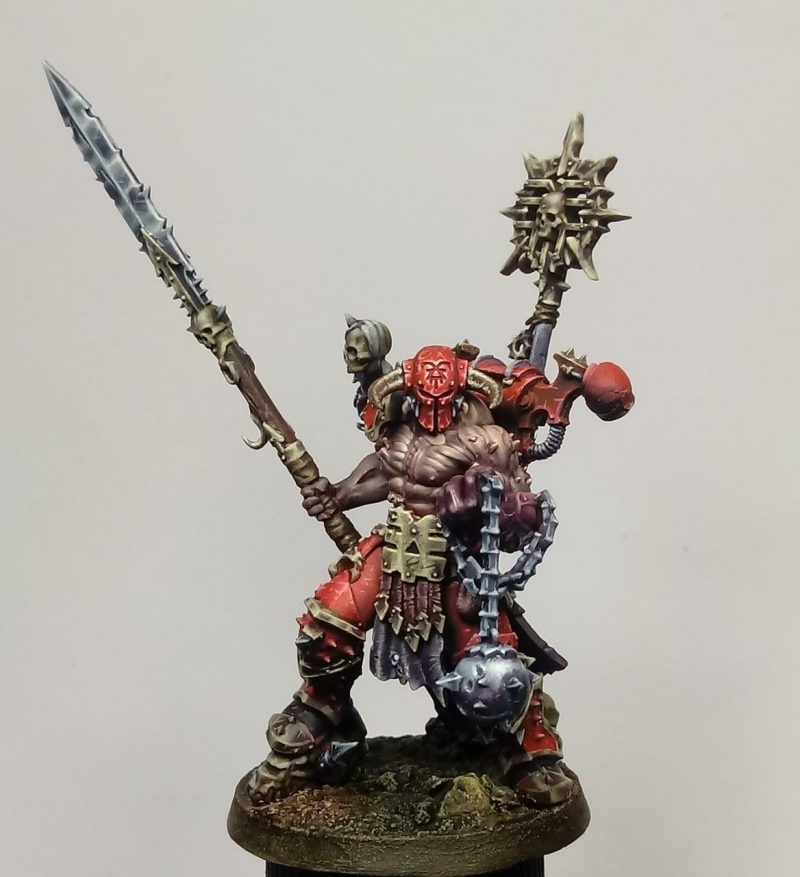 Slaughterpriest converted as Exalted Champion of Khorne