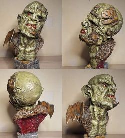 Bust Orc sculpter by Scibor M Miniature N°2