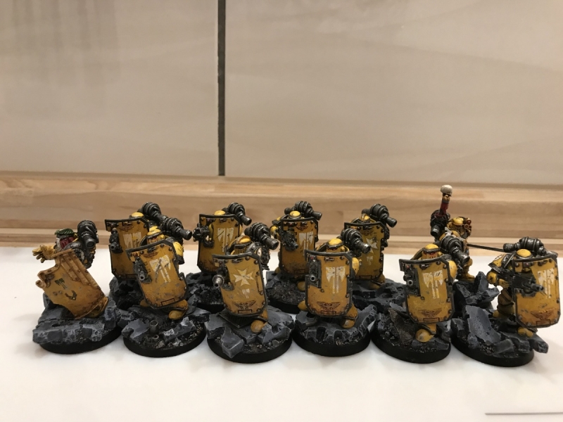 Imperial Fists Breacher Squad with Apothecary