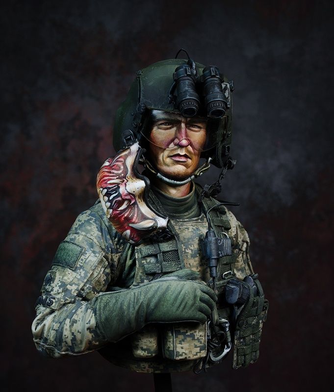 US Army helicopter gunner