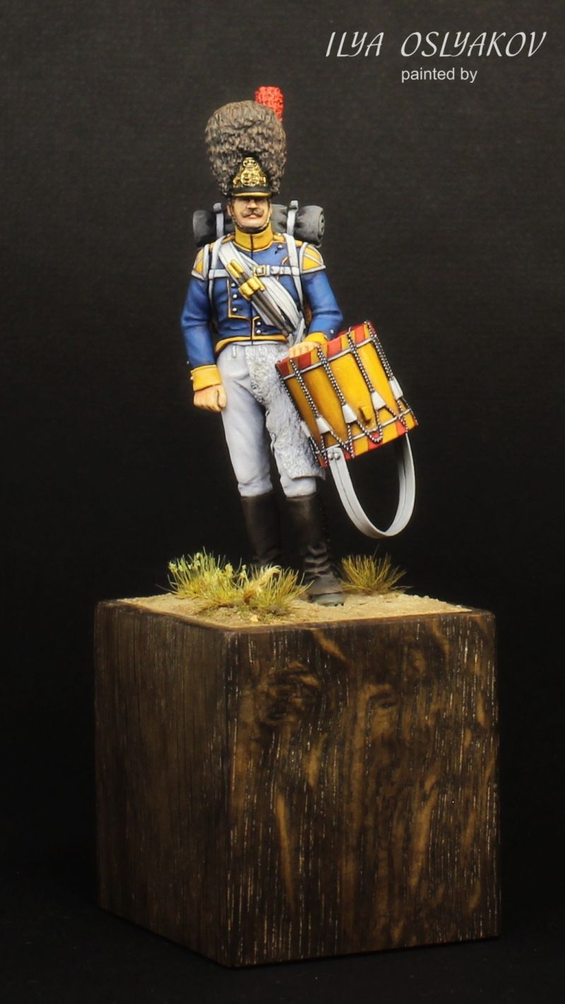 Drummer of the grenadier companies of infantry regiments, Württemberg 1812 (Chronos Miniatures)