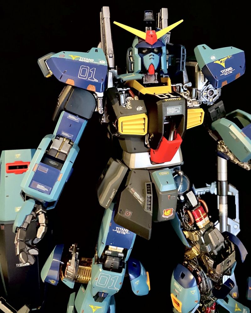 Bandai Gundam RX-178 perfect grade total custom paint