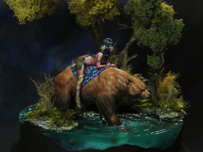 Bear Rider Diorama