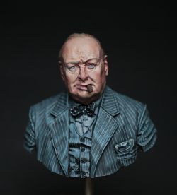 Winston Churchill wwii 1/10 bust