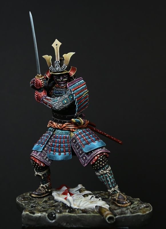 Samurai  with facemask Menpo