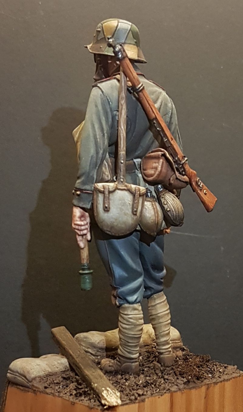 90mm Trench raider, Andrea miniatures