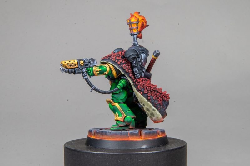 Adrax Agatone, Captain of the Salamanders 3rd Company.