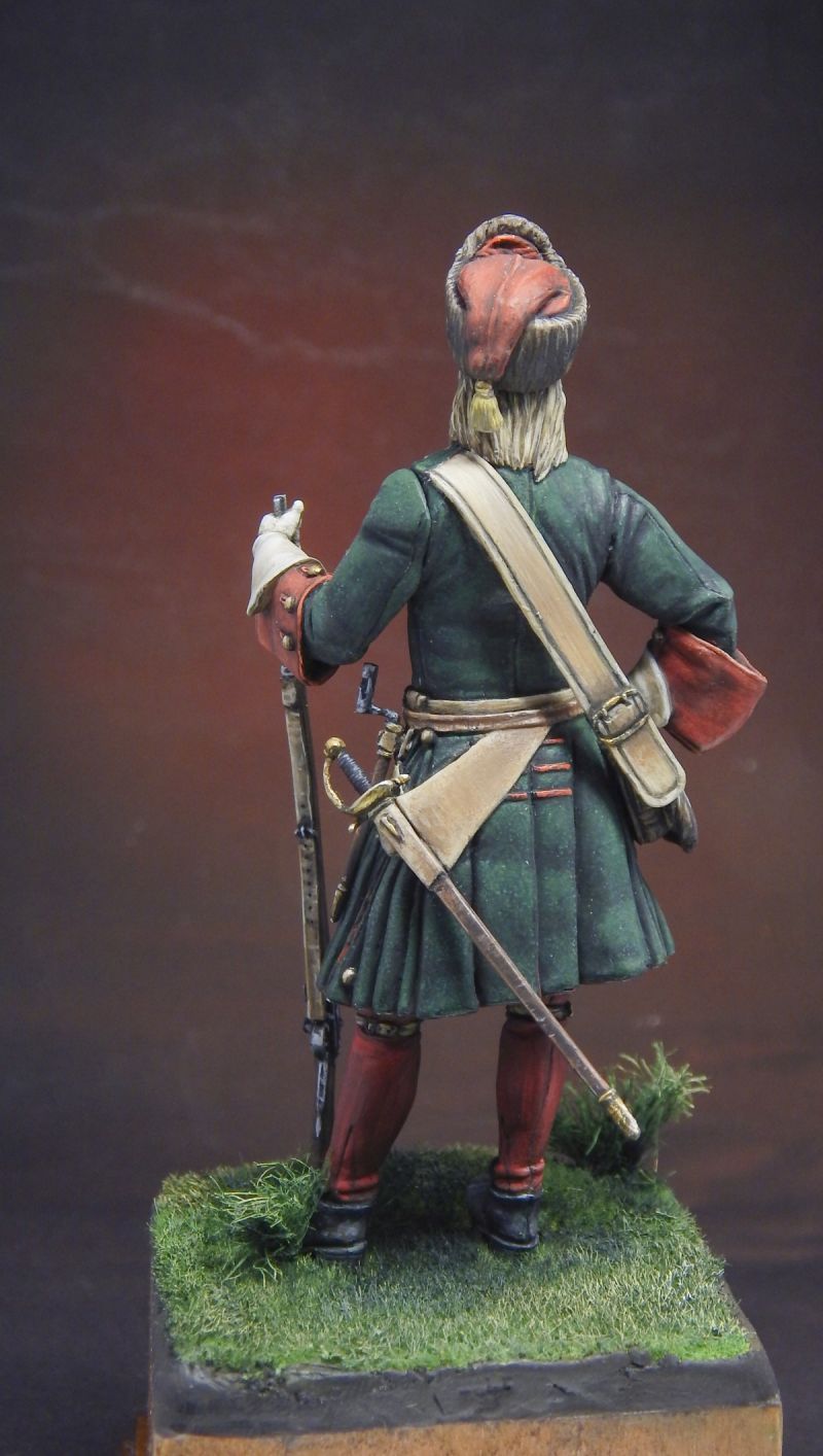Grenadier of the Preobrazhensky Life Guards Regiment 1706-1707.