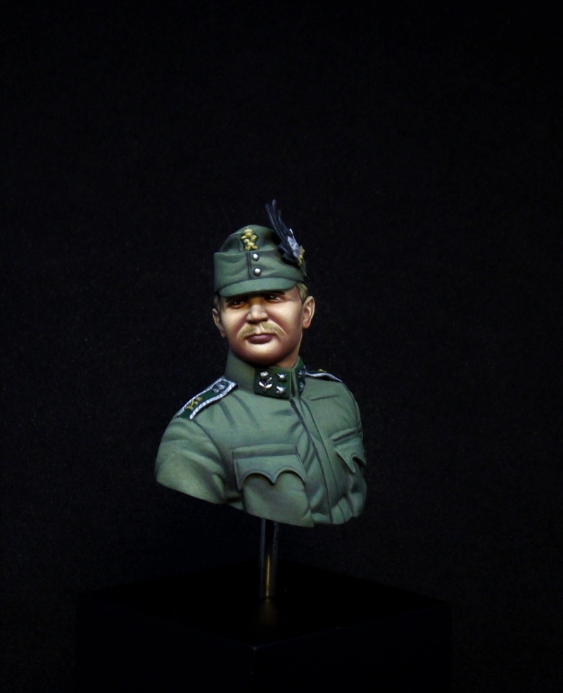 Austro-Hungarian Mountain Troop Officer WW I Bust 1/16