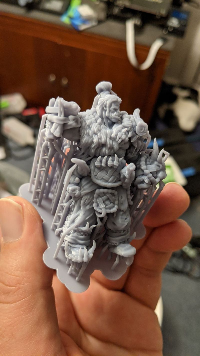 Orc Chieftain Danai; Sculpted for 3D Printing; 54mm