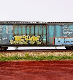 North and South graffiti wagon