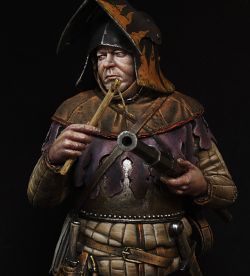 European soldier with hand bombarde