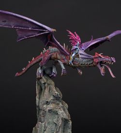 Slaanesh Dragon with Daemonette