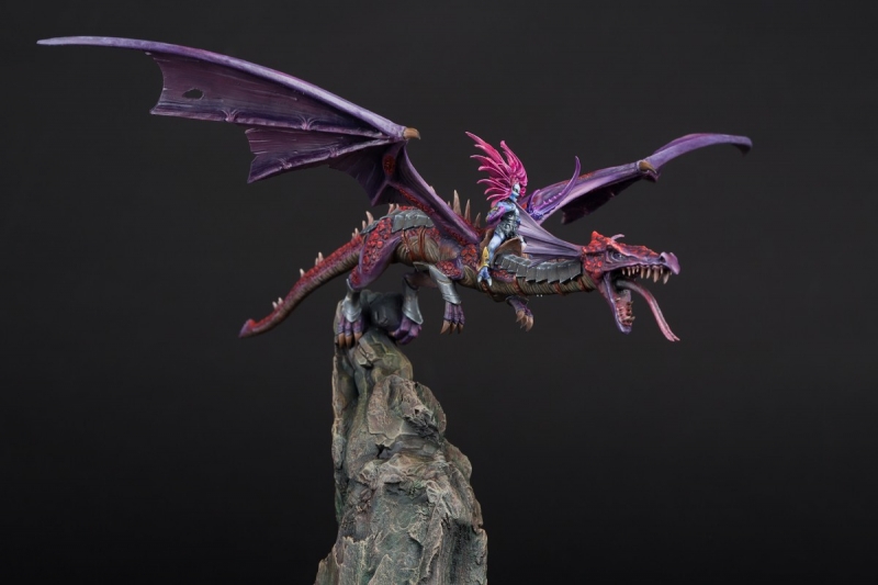 Slaanesh Dragon with Daemonette