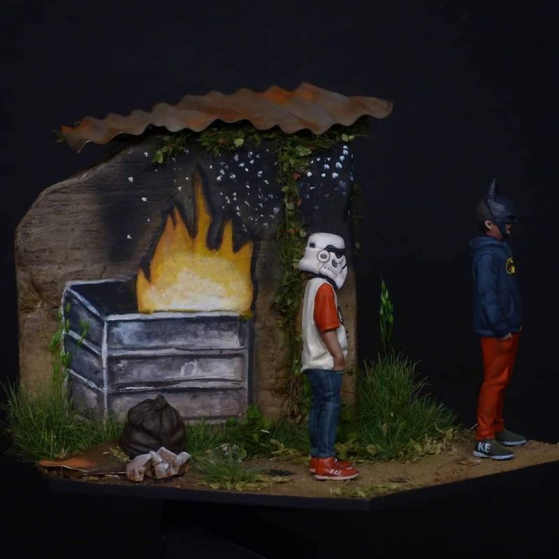 The Mask Polo Gang, Banksy tribute
