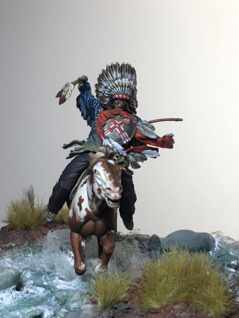 Sioux warrior - the hunting by Erlegolas · Putty&Paint