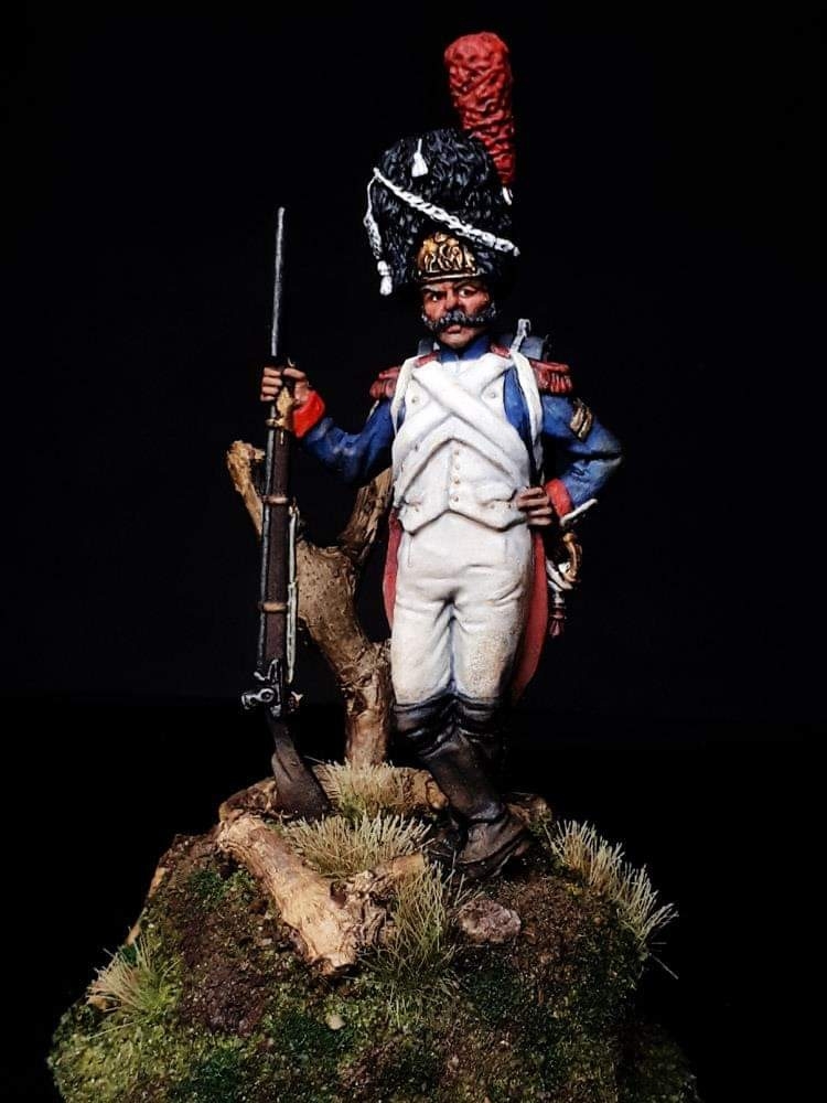 60mm French Imperial Guard Grenadier 1804-15 vignette