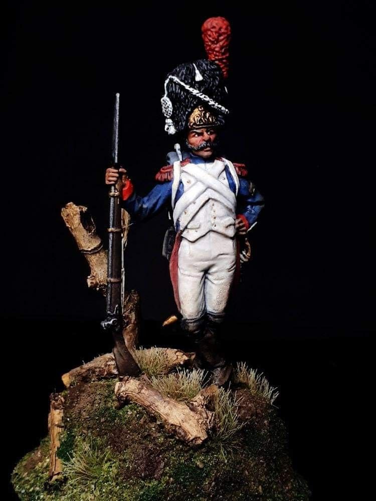60mm French Imperial Guard Grenadier 1804-15 vignette