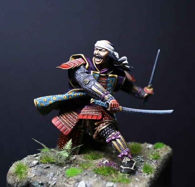 Samurai with two swords