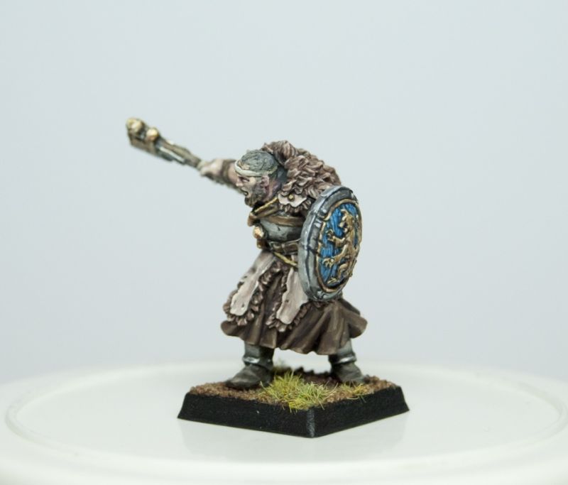 Monk with shield