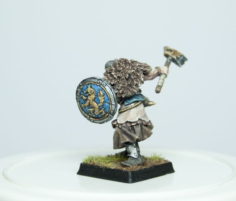 Monk with shield