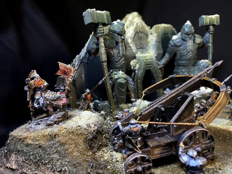 Hobbit War Scene Diorama