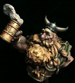Bearded Beer drinking Viking Dwarf