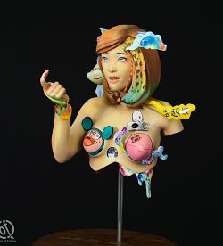 The Dreamer, bust inspired by Japanese Decora