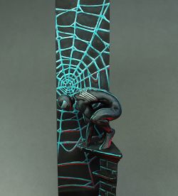 Spiderman on black suit