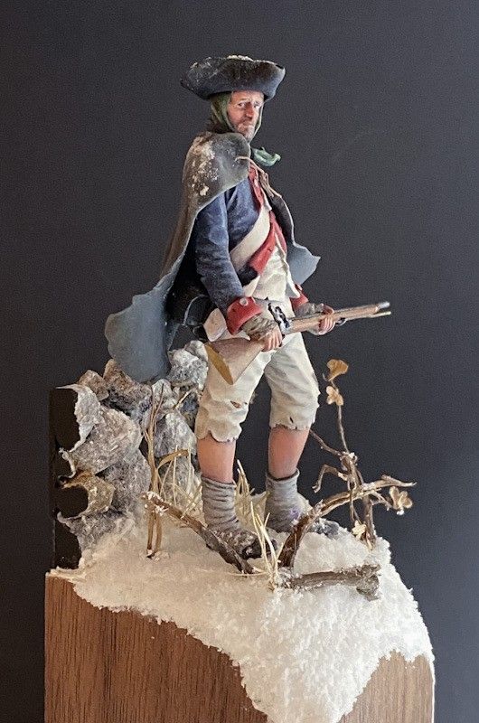 Continental soldier, Valley Forge Winter 1776