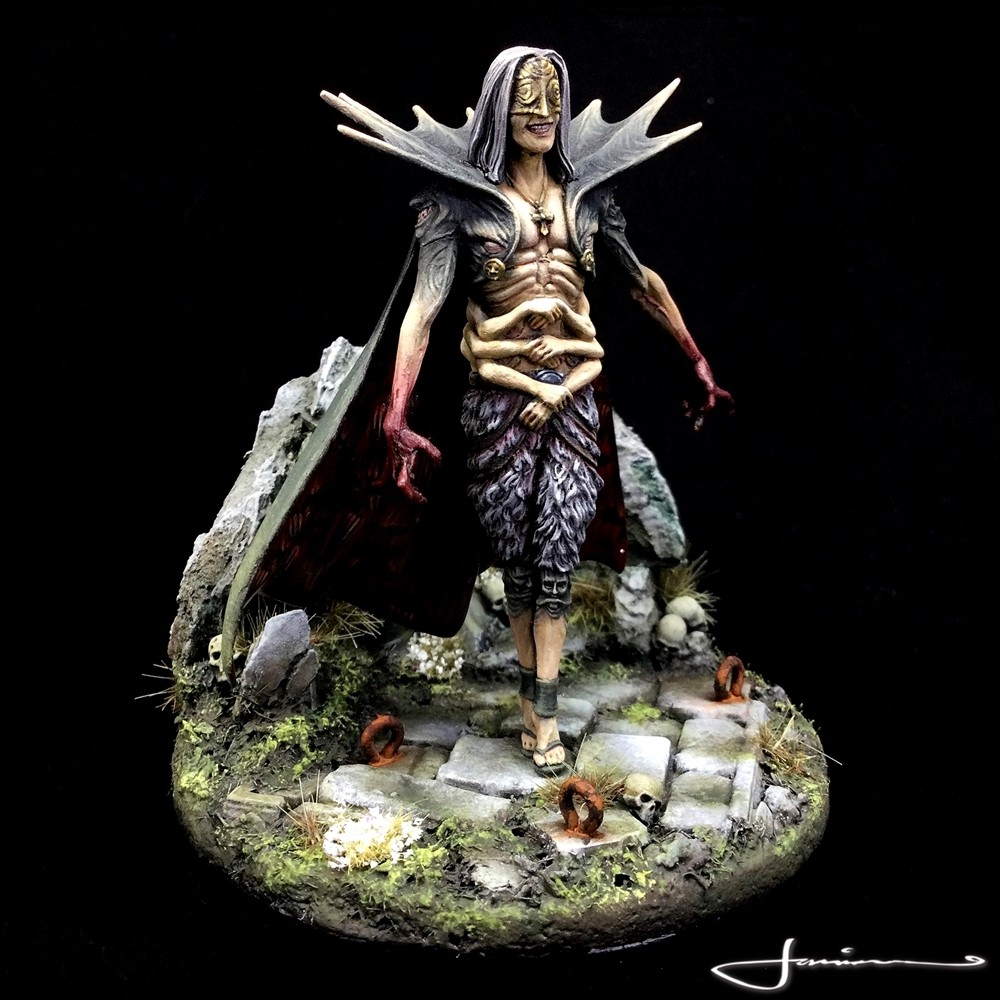 Pariah Last white speaker Model for Kingdom Death Resin Figure 