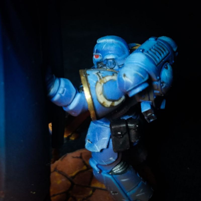 Ultramarines Ancient with bolter