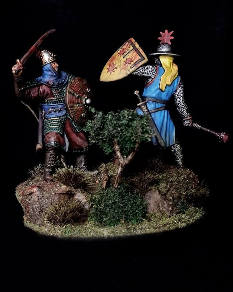 60mm Silesian Knight vs Mongol Warrior 1241