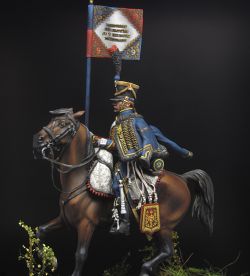 Eagle bearer 9th regiment Hussars Great Army.1808.