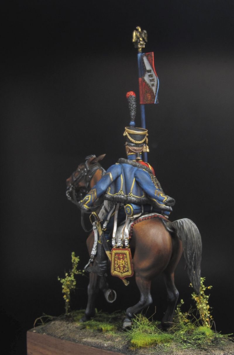Eagle bearer 9th regiment Hussars Great Army.1808.