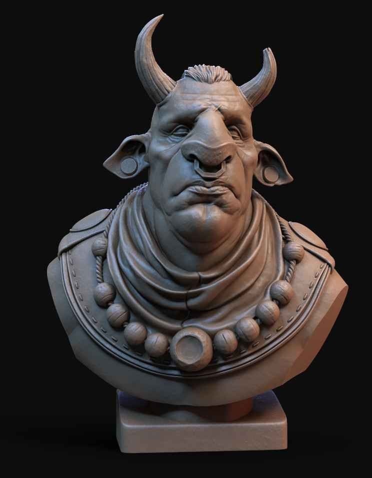 “The Stoic” Bust - Strata Miniatures - The Tom Lishman Collection