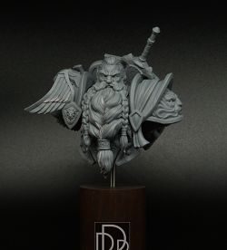 Dwarf warrior bust