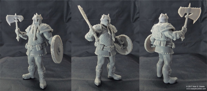 Dwarf warrior miniature